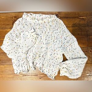 Sweet Generis White/Speckled Knit Sweater Women's Size M/L